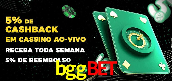 Promoções do cassino ao Vivo bggbet